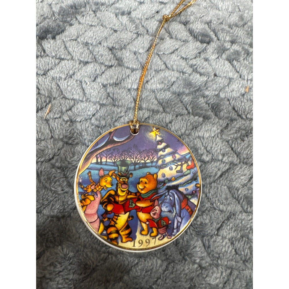 Disney Winnie the Pooh Season of Song 1997 Vintage Ceramic Christmas Ornament